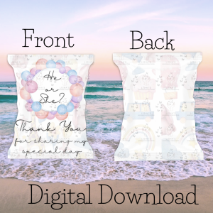 Baby Shower Treat Packets – Printable Digital Party Favours
