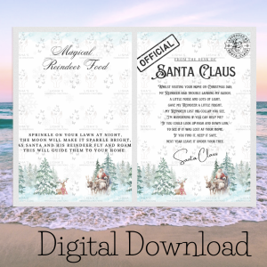 Magical Reindeer Food, Lost Collar  & Santa Letters Christmas Activity Pack – Elf & Santa Printables