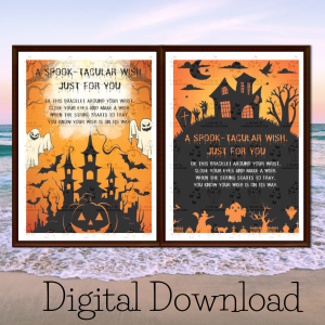 Spooky Season Wish  Bracelet & Activity Pack – Halloween Digital Set