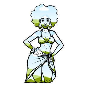 Island Lady – Canva Drag & Drop Template