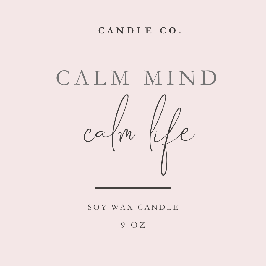 Calming Candles– Canva Template