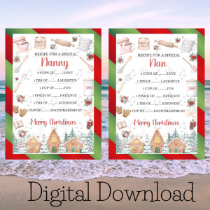 Recipe for a Special Loved  One – Christmas Baking Design Set